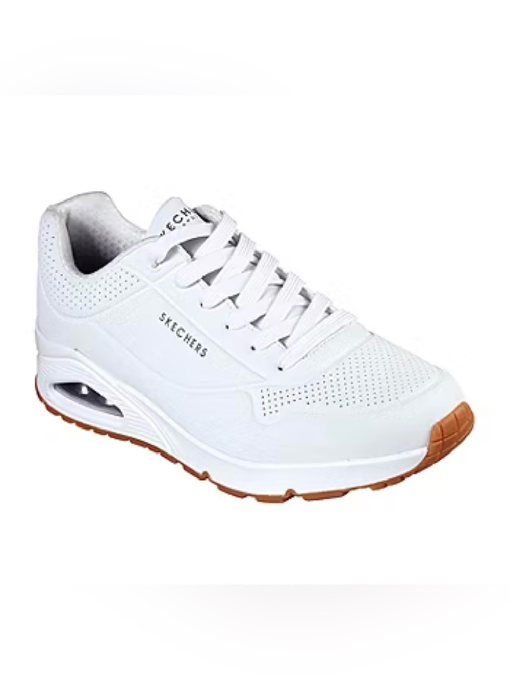 Skechers Women’s Uno Stand on Air white sneakers. Size 8